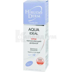 AQUA IDEAL КРЕМ ЗВОЛОЖУЮЧИЙ ДЕННИЙ ІЗ СЕРІЇ HIRUDO DERM EXTRA DRY