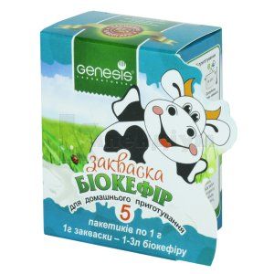 СУХА ЗАКВАСОЧНА КУЛЬТУРА БІОКЕФІР ХАРЧОВИЙ ПРОДУКТ ДЛЯ СПЕЦІАЛЬНОГО ДІЄТИЧЕСКОГО СПОЖИВАННЯ