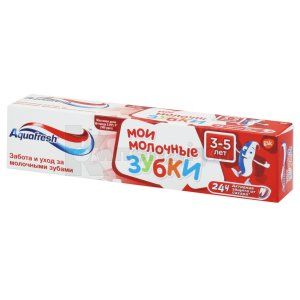 Зубна паста Аквафреш мої молочні зубки (Aquafresh toothpaste my milk teeth)