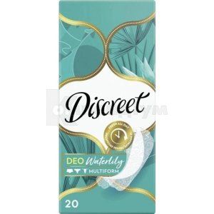 Прокладки щоденні Діскріт део вотер лілі мультиформ (Daily pads Discreet deo water lily multiform)