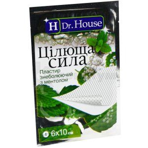 ПЛАСТИРЬ ЗНЕБОЛЮЮЧИЙ З МЕНТОЛОМ "ЦІЛЮЩА СИЛА" "H Dr House"