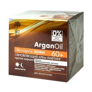 КРЕМ-ЛІФТИНГ ОНОВЛЮЮЧИЙ ПРОТИ ЗМОРШОК 60+ серії "Dr.SANTE ARGANOIL"