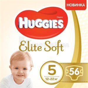 ПІДГУЗКИ ДИТЯЧІ ГІГІЄНІЧНІ HUGGIES ELITE SOFT