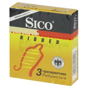 ПРЕЗЕРВАТИВИ "SICO RIBBED"