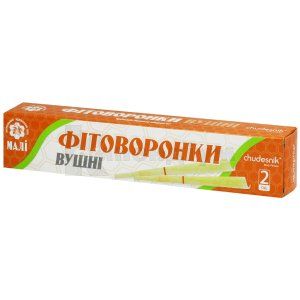 ПРИСТОСУВАННЯ ДЛЯ ТЕПЛОВОГО ВПЛИВУ НА ВУХА ФІТОВОРОНКА "ЧУДЄСНІК"