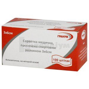 Серветки Гранум спиртові (Napkin granum alcohol)