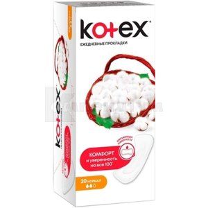 ПРОКЛАДКИ ЖІНОЧІ ГІГІЄНІЧНІ KOTEX NORMAL