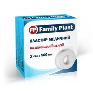 FAMILY PLAST ПЛАСТИР МЕДИЧНИЙ НА ТКАНИННІЙ ОСНОВІ