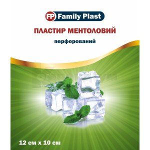 FAMILY PLAST ПЛАСТИР МЕНТОЛОВИЙ З ПЕРЦЕМ ПЕРФОРОВАНИЙ