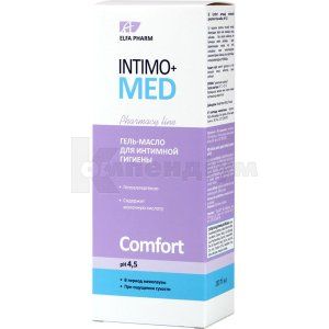 ГЕЛЬ-ОЛІЯ ДЛЯ ІНТИМНОЙ ГІГІЄНИ COMFORT pH5,5 серії "INTIMO+MED"