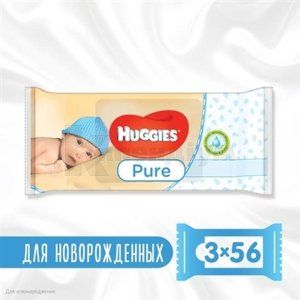 СЕРВЕТКИ ДИТЯЧІ ВОЛОГІ HUGGIES PURE