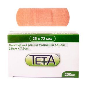 ПЛАСТИР ДЛЯ РАН НА ТКАНИННІЙ ОСНОВІ TETA®