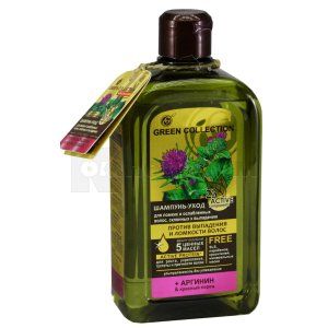 Грін колекшн шампунь-догляд проти випадіння та ламкості волосся (Green collection shampoo-care against hair loss and fragility)