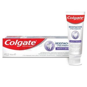 Зубна паста Колгейт безпечне відбілювання турбота про ясна (Toothpaste Colgate safety whitening gums care)