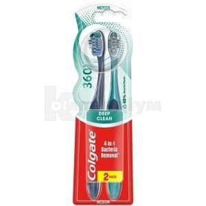 Зубна щітка Колгейт 360 суперчистота для всієї порожнини рота (Toothbrush Colgate 360 supercleanness for all oral cavity)