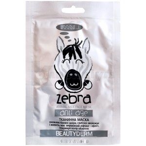 Енімал зебра анти ейдж маска (Animal zebra anti age mask)