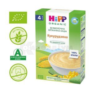 КАША БЕЗМОЛОЧНА ОРГАНІЧНА "КУКУРУДЗЯНА" HIPP