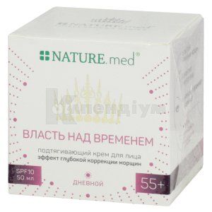 КРЕМ "NATURE.MED.ANTI AGE. ВЛАДА НАД ЧАСОМ (TIMELESSNESS)" ДЕННИЙ, ПІДТЯГУЮЧИЙ ДЛЯ ОБЛИЧЧЯ