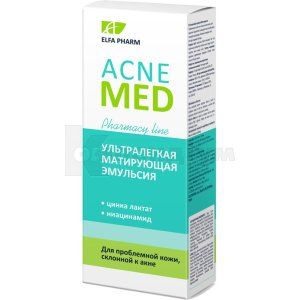 Ультралегка матуюча емульсія Акне мед (Ultra-light mattifying emulsion Acne med)