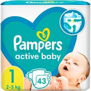 ПІДГУЗНИКИ ДИТЯЧІ PAMPERS ACTIVE BABY