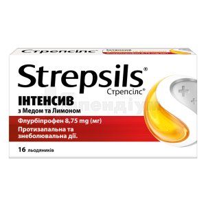 Стрепсілс<sup>&reg;</sup> інтенсив з медом та лимоном (Strepsils<sup>&reg;</sup> intensive honey & lemon)