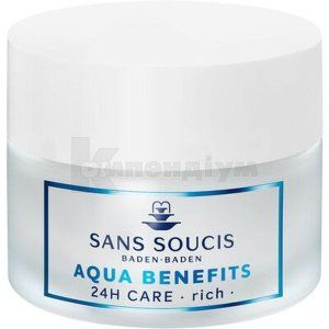 Sans Soucis (Сан Сусі) Aqua Benefits 24h крем для обличчя зволожуючий насичений