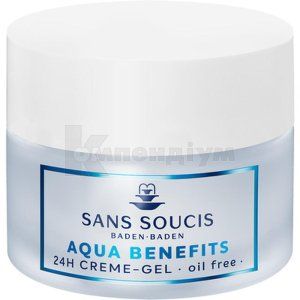 Sans Soucis (Сан Сусі) Aqua Benefits 24h крем-гель для обличчя зволожуючий