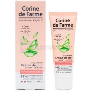 Крем поживний з алое вера денний Корін де Фарм (Nourishing aloe vera day cream Corine de Farme)