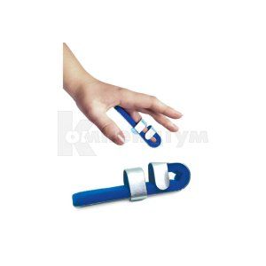 Ортез-шина для пальця руки з фіксацією до долоні металічна (Orthosis splint for the finger with fixation to the palm is metal)