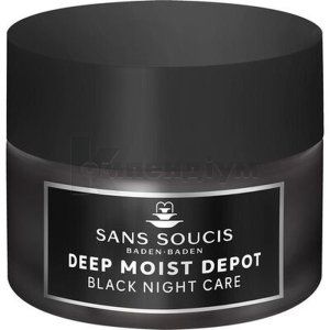 Sans Soucis (Сан Сусі) Deep Moist Depot догляд чорний нічний для нормальної сухої шкіри