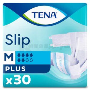 ПОДГУЗНИКИ ДЛЯ ВЗРОСЛЫХ TENA SLIP PLUS MEDIUM