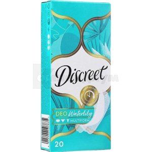 ПРОКЛАДКИ ГИГИЕНИЧЕСКИЕ ЕЖЕДНЕВНЫЕ DISCREET MULTIFORM DEO WATER LILY