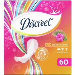 ПРОКЛАДКИ ГИГИЕНИЧЕСКИЕ ЕЖЕДНЕВНЫЕ DISCREET DEO