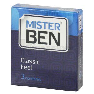 ПРЕЗЕРВАТИВЫ ЛАТЕКСНЫЕ В СИЛИКОНОВОЙ СМАЗКЕ MISTER BEN