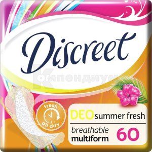 Прокладки ежедневные Дискрит део саммер фреш (Daily pads Discreet deo summer fresh)