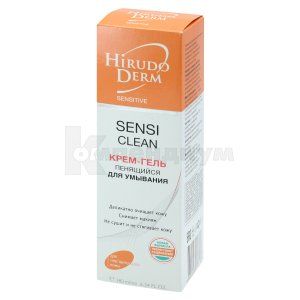 КРЕМ-ГЕЛЬ ДЛЯ УМЫВАНИЯ ПЕНЯЩИЙСЯ SENSI CLEAN серии HIRUDO DERM SENSITIVE