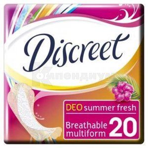 ПРОКЛАДКИ ГИГИЕНИЧЕСКИЕ ЕЖЕДНЕВНЫЕ DISCREET DEO