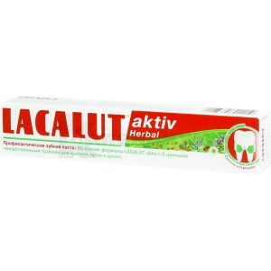 ЛАКАЛУТ АКТИВ ГЕРБАЛ (LACALUT AKTIV HERBAL) ЗУБНАЯ ПАСТА