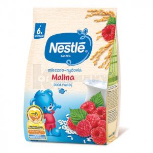 Каша молочная рисовая с малиной и бифидобактериями Нестле (Porridge milk rice with raspberries and bifidobacteria Nestle)