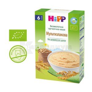 КАША БЕЗМОЛОЧНАЯ ОРГАНИЧЕСКАЯ "МУЛЬТИЗЛАКОВАЯ" HIPP