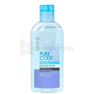 МИЦЕЛЛЯРНАЯ ВОДА ДЛЯ СУХОЙ И ЧУВСТВИТЕЛЬНОЙ КОЖИ серии "DR.SANTE PURE CODE"