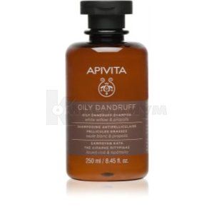 Апивита шампунь против жирной перхоти (Apivita shampoo against fatty dandruff)