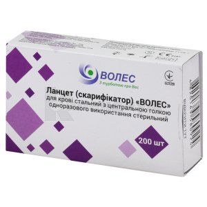 Ланцет скарификатор Волес для крови (Lancet scarifier Voles for blood)