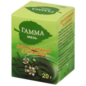 Гамма мазь для растираний и ингаляций (Gamma ointment for rubbing and inhalation)