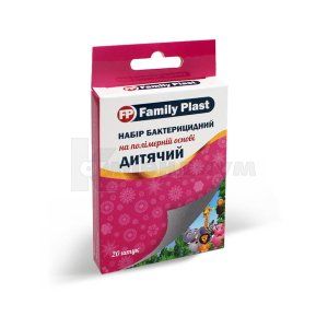 FAMILY PLAST НАБОР ПЛАСТЫРЕЙ БАКТЕРИЦИДНЫХ ДЕТСКИЙ