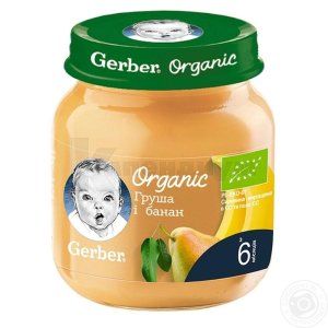 ПЮРЕ тм "GERBER" ГРУША БАНАН ОРГАНИК