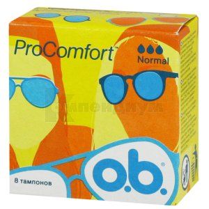 Тампоны O.B. про комфорт нормал (Tampons O.B. pro comfort normal)