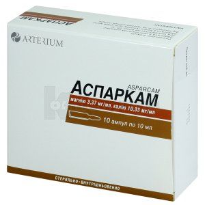 Аспаркам <I>раствор для инъекций</I> (Asparcam <I>solution for injection</I>)