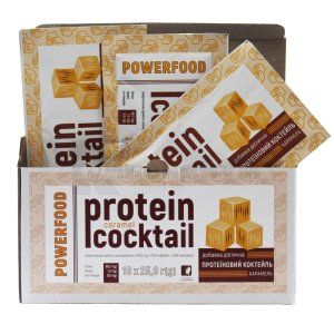 ПРОТЕИНОВЫЙ КОКТЕЙЛЬ POWERFOOD С ПОДСЛАСТИТЕЛЕМ