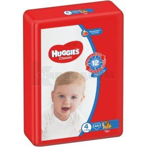 ПОДГУЗНИКИ ДЕТСКИЕ ГИГИЕНИЧЕСКИЕ HUGGIES CLASSIC